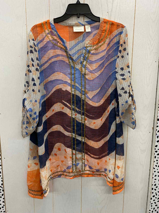 Chico's Blue Womens Size M Shirt