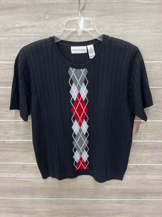 Alfred Dunner Black Womens Women Size L Shirt