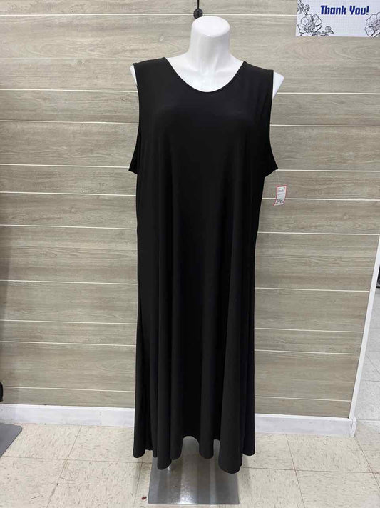 Attitudes by Renee Black Womens Women Size 3XP Dress