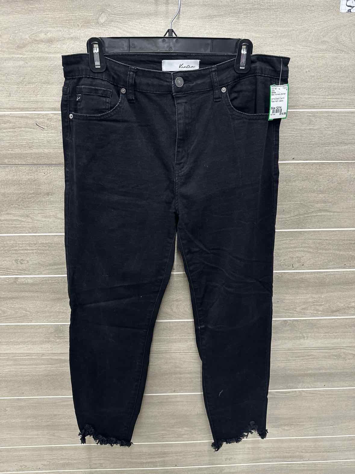 KanCan Size 12/14 Black Womens Jeans