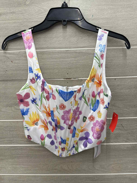 Size S White Junior Tank Top