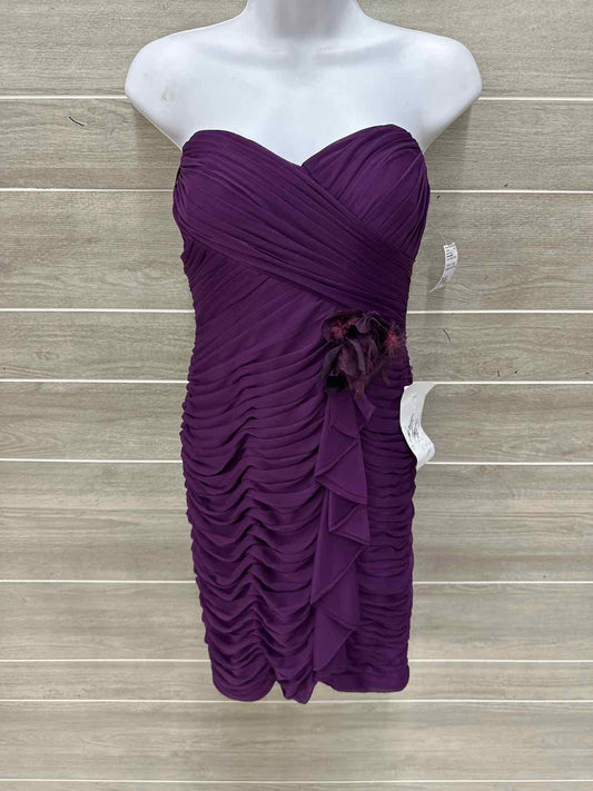 Adrianna Papell Purple Womens Women Size 4/6 Gown/Evening Wear