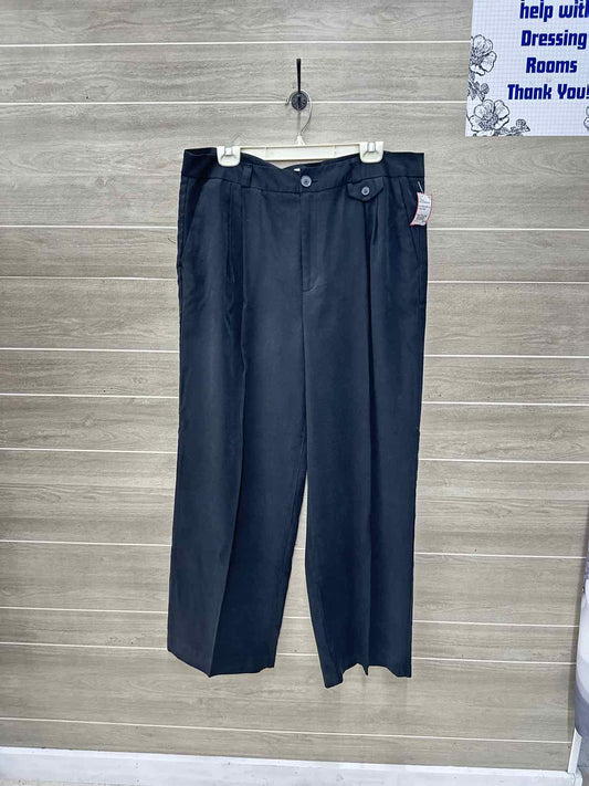 A New Day Black Womens Women Size 16 Long Pants