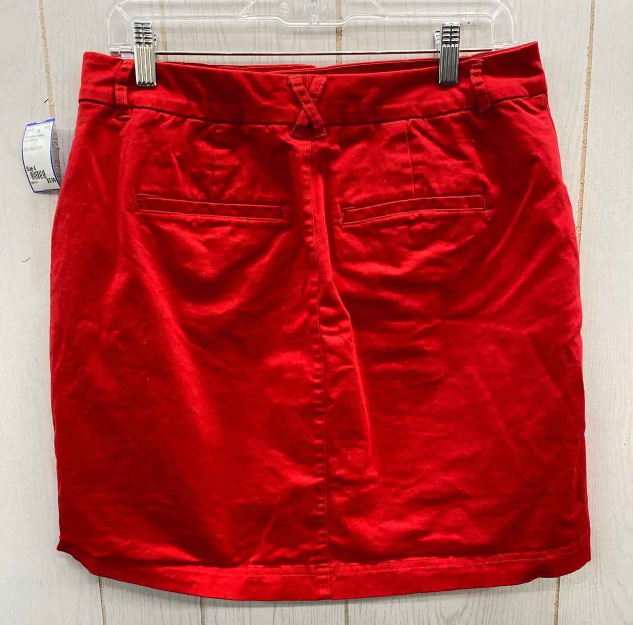 Christopher & Banks Red Womens Size 6 Skirt