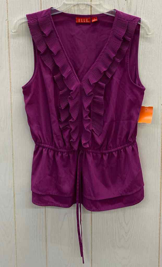 ELLE Purple Womens Size Small Shirt