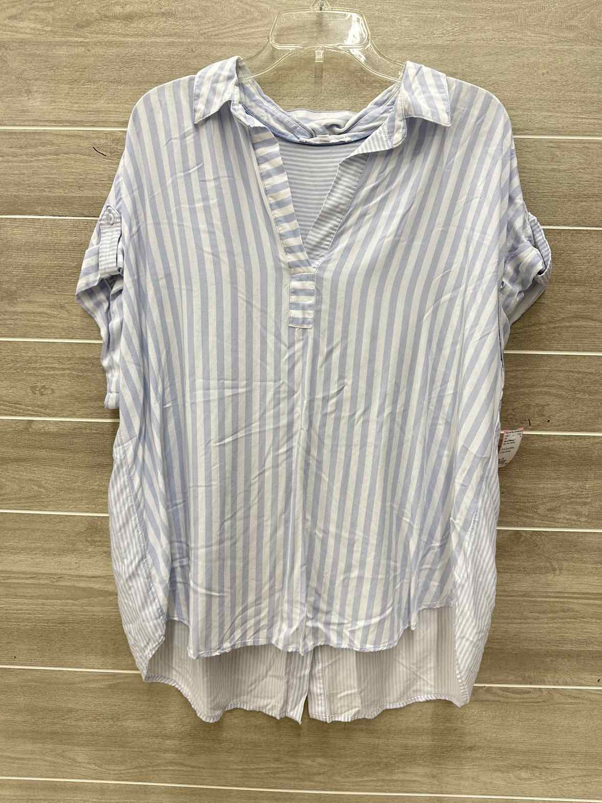 Jane & Delancey Size 1X Blue Plus Shirt