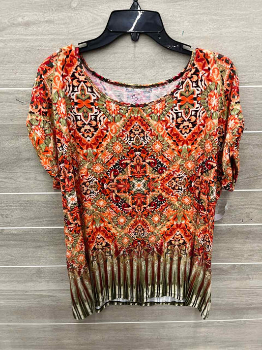 Dressbarn Size XL Orange Womens Shirt