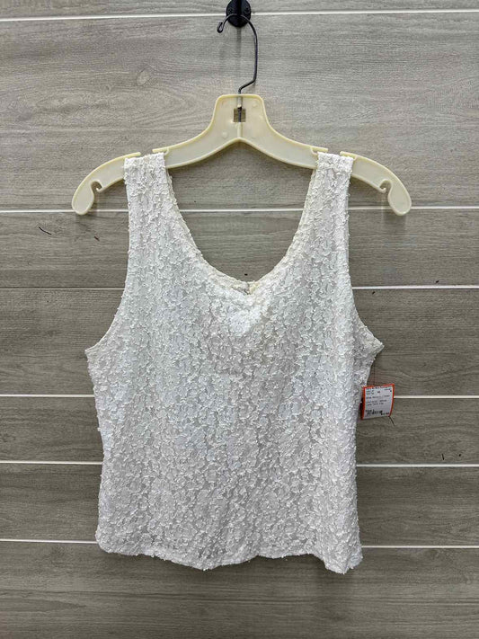 Size L White Womens Tank Top