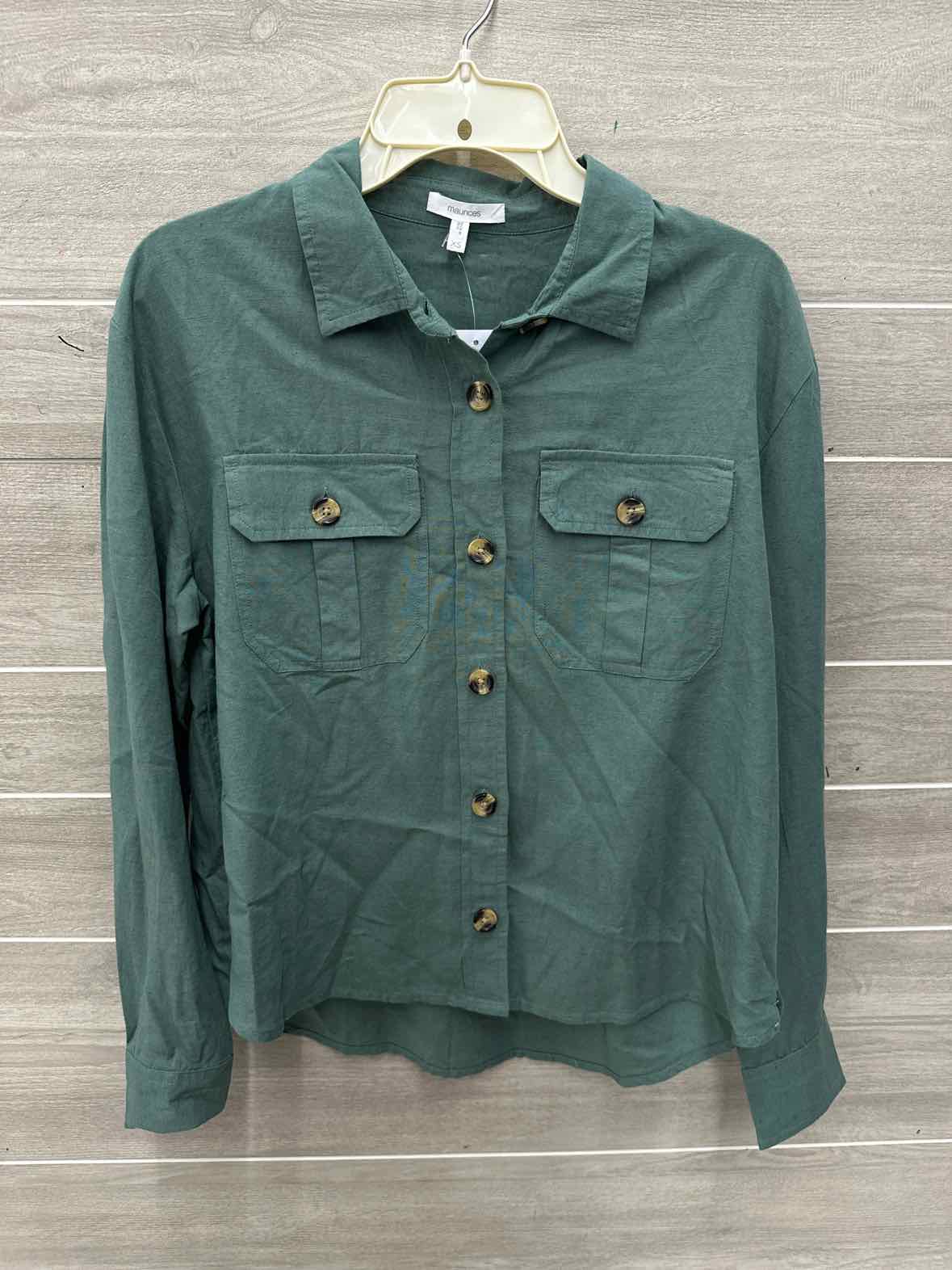 Maurices Size XS/S Green Womens Shirt