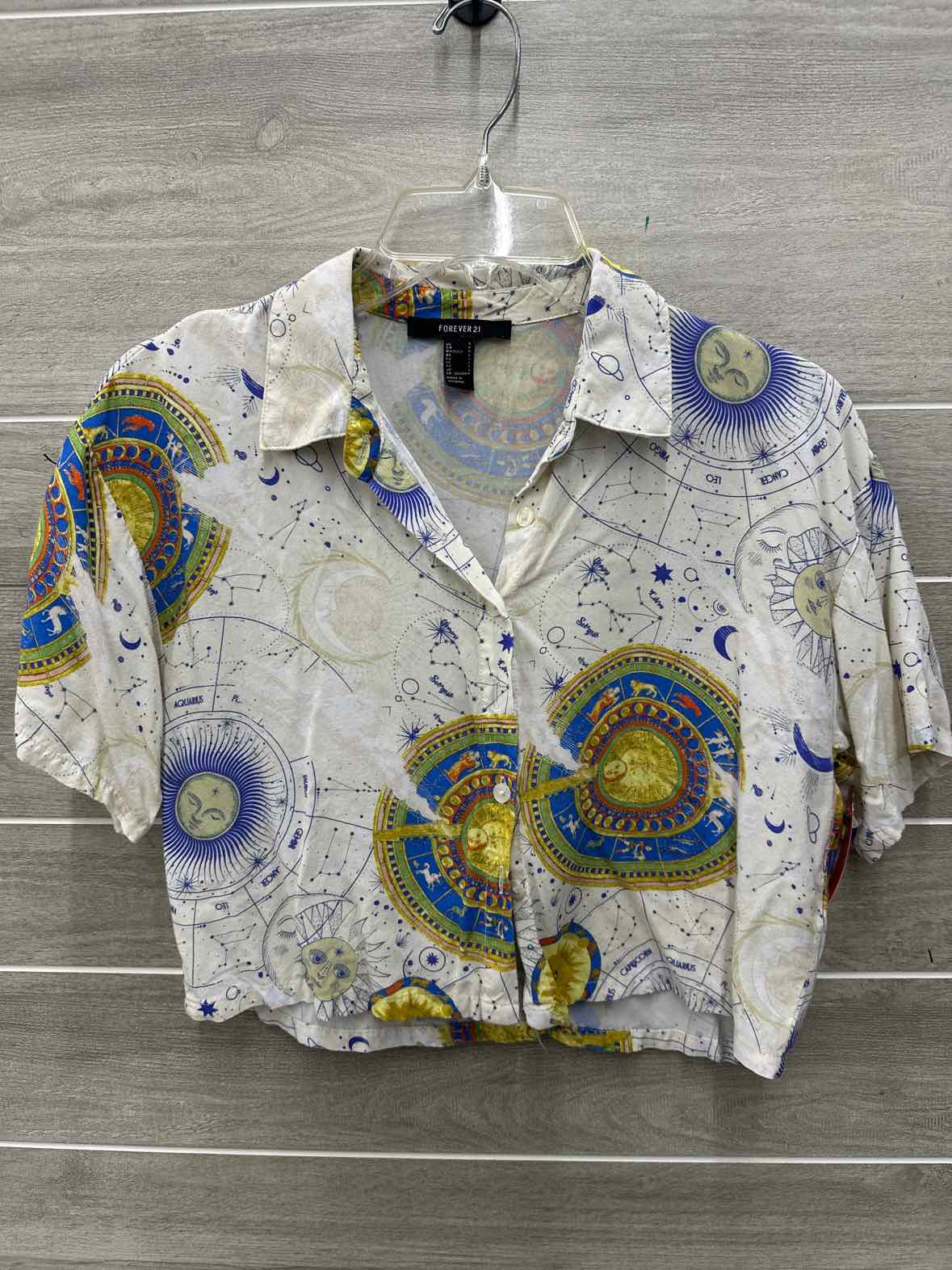 Forever 21 Size S Cream Junior Shirt