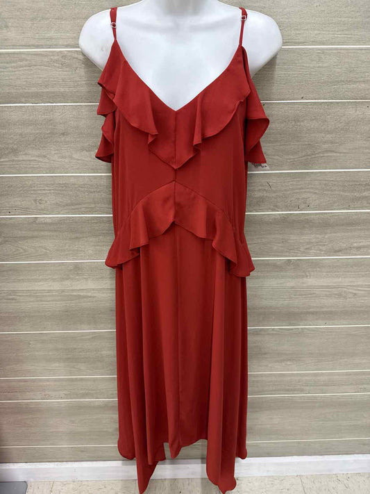 BCBG Maxazria Orange Womens Size 4 Dress