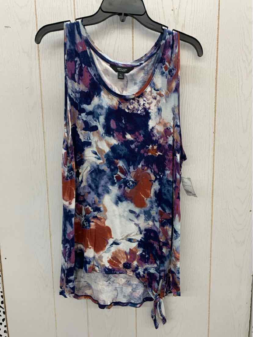 Simply Vera Blue Womens Size XL Tank Top