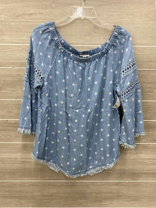 Tribal Blue Womens Size M Shirt
