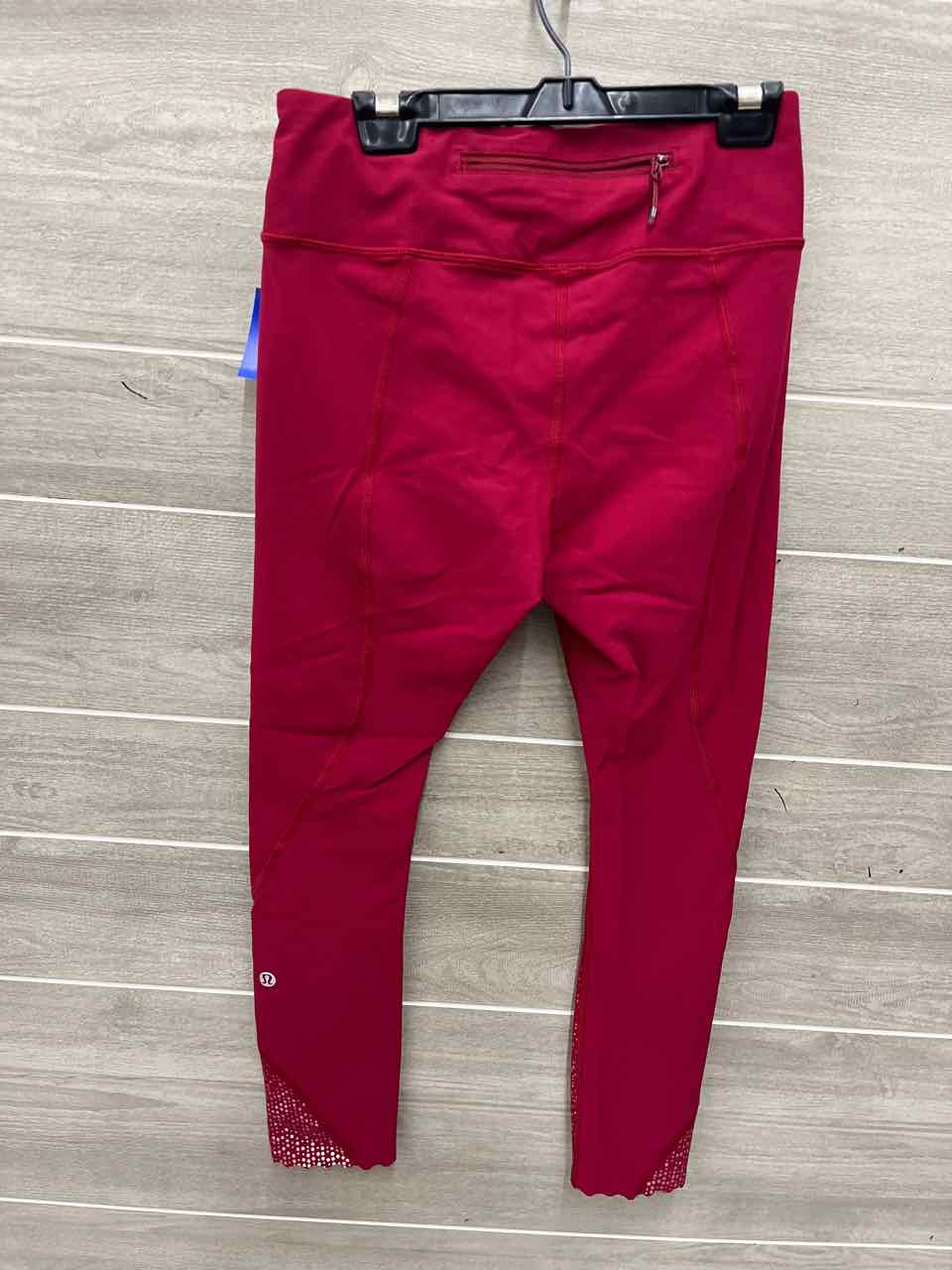 Lululemon Size 4 Red Womens Leggings