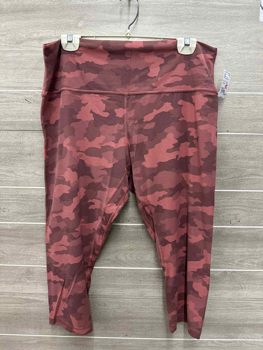 Lululemon Size 18 Pink Womens Leggings