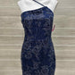 LULU'S Size 6 Blue Womens Dress