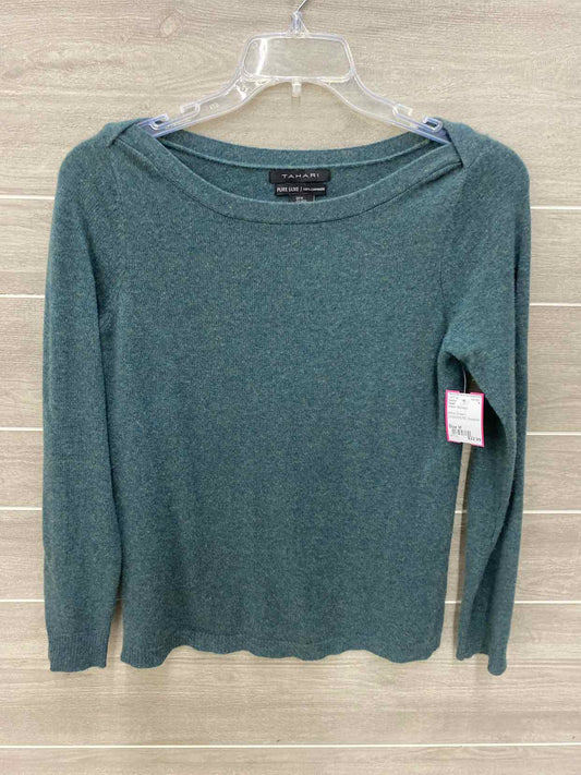 Tahari Green Womens Size M Sweater