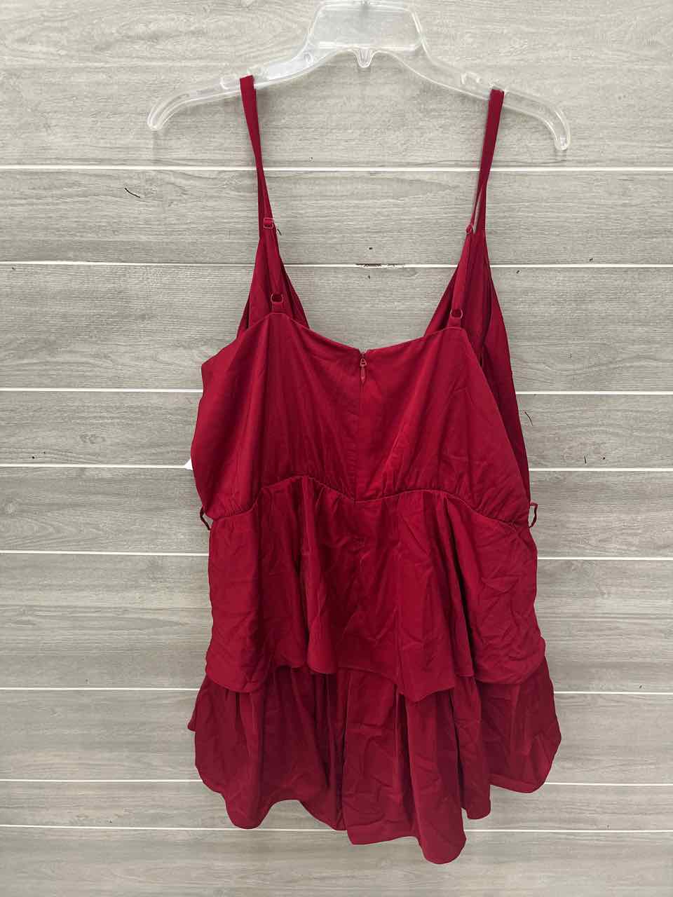City Chic Red Womens Women Size 20 Romper