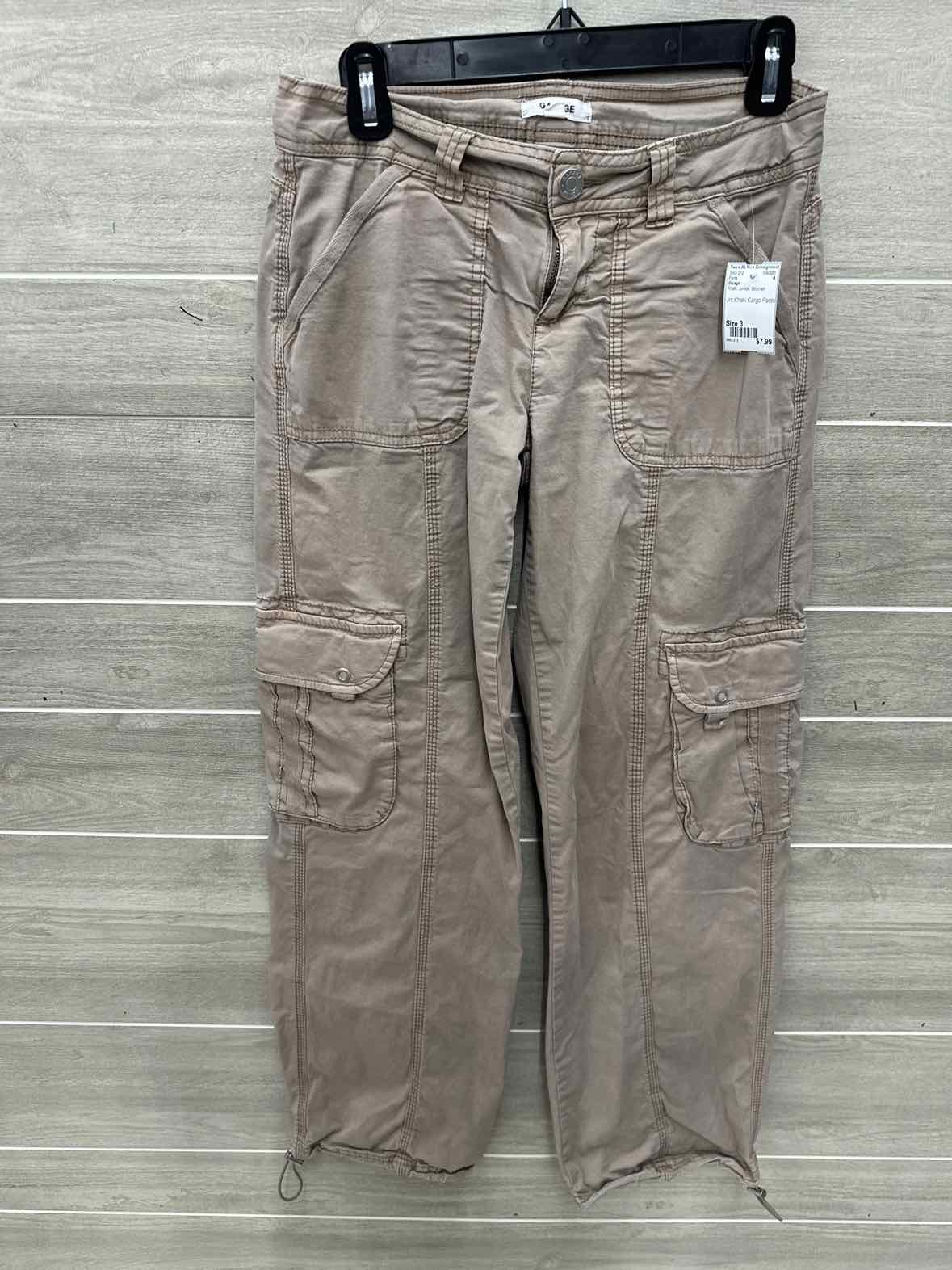 Garage Size 3 Khaki Junior Pants