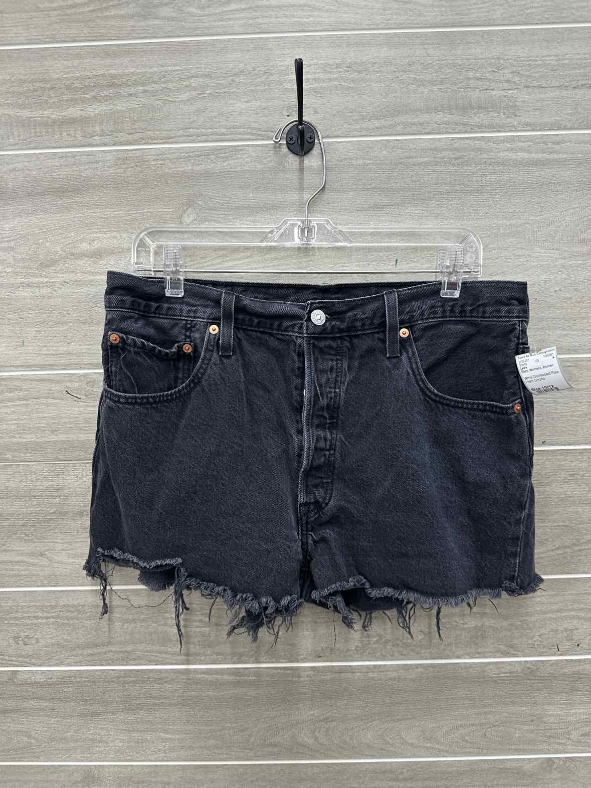 Levis Size 10/12 Black Womens Shorts