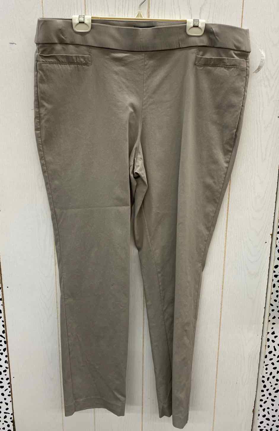 Liz Claiborne Taupe Womens Size 20 Tall Pants