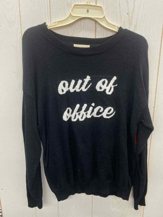 Honey Punch Black Womens Size L Sweater