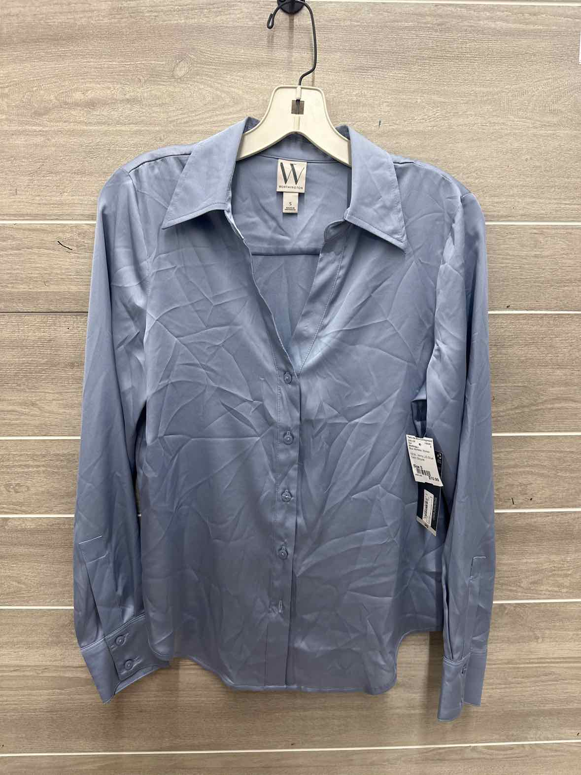 Worthington Size S Blue Womens Shirt