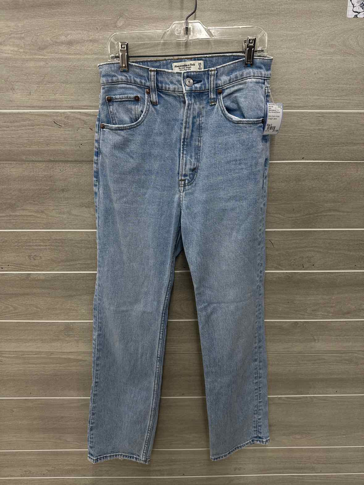 Abercrombie & Fitch Size 0 Blue Womens Jeans