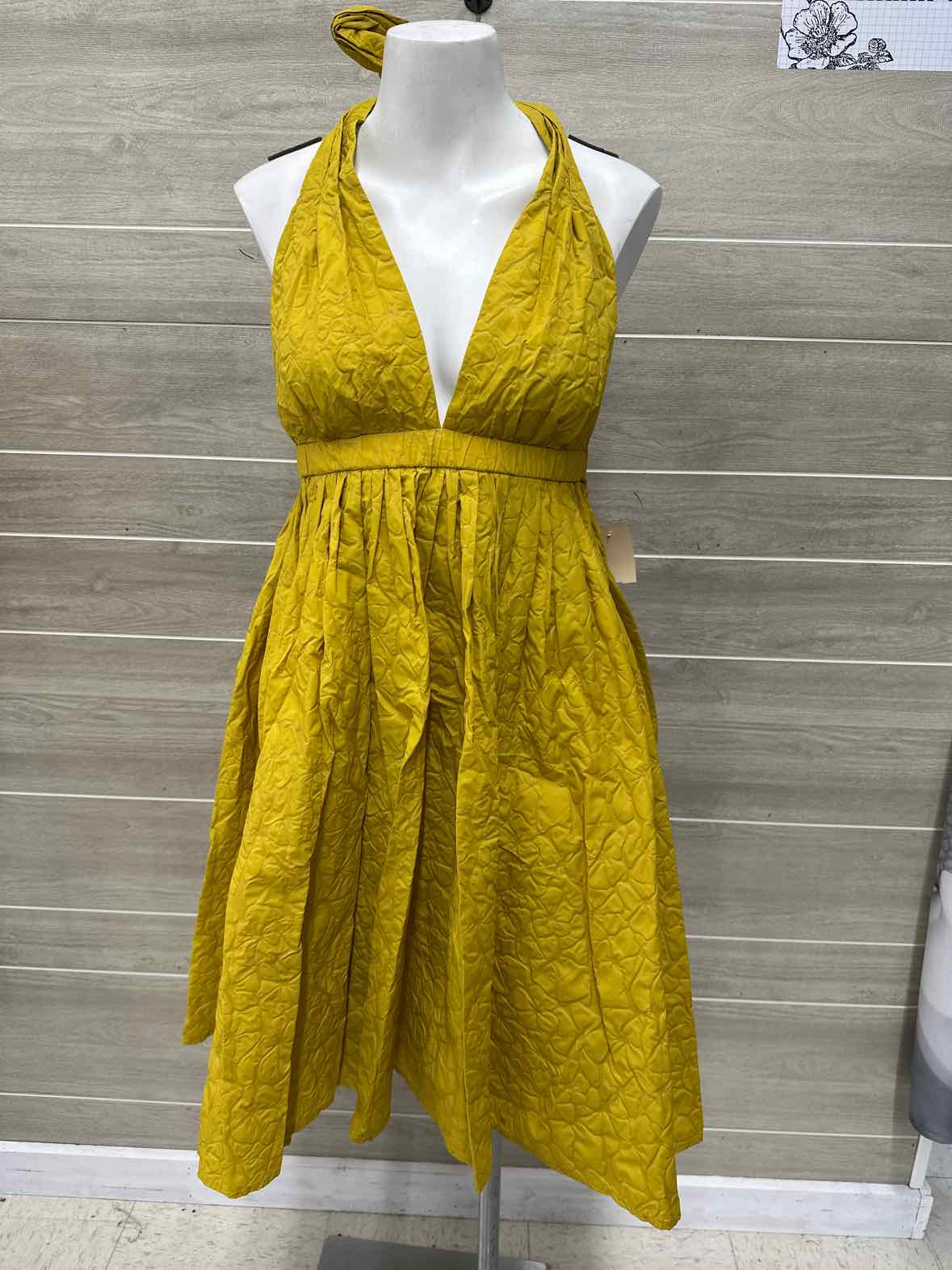 Jean Paul Gaultier Target Size 8 Yellow Womens Dress