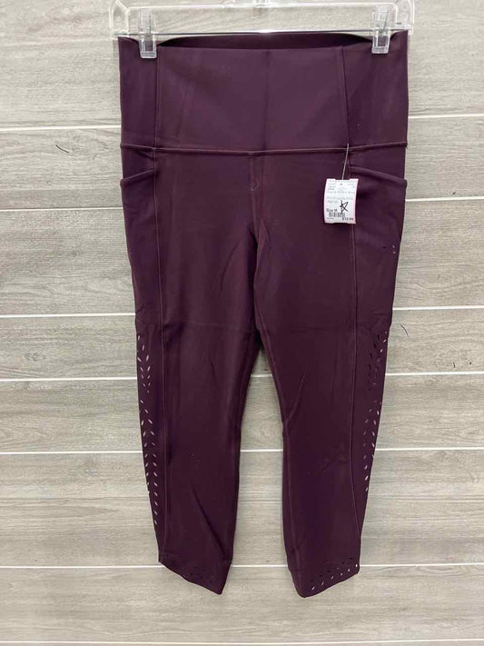Athleta Size M Burgundy Womens Leggings