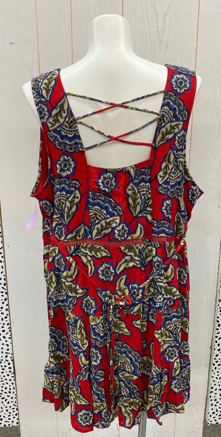 Maurices Red Womens Size 3X Dress