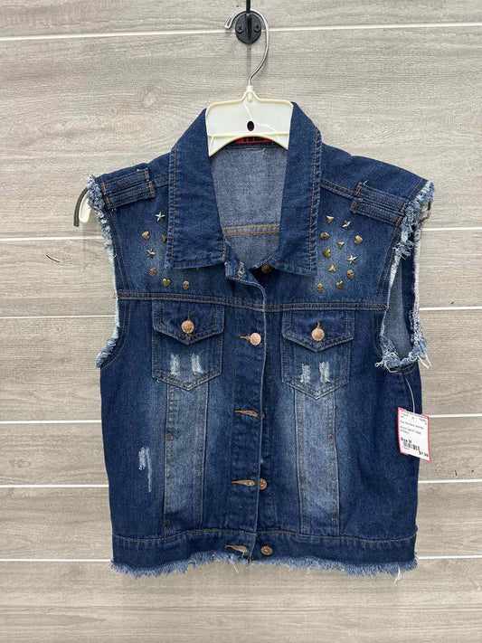 Blue Womens Women Size M Vest