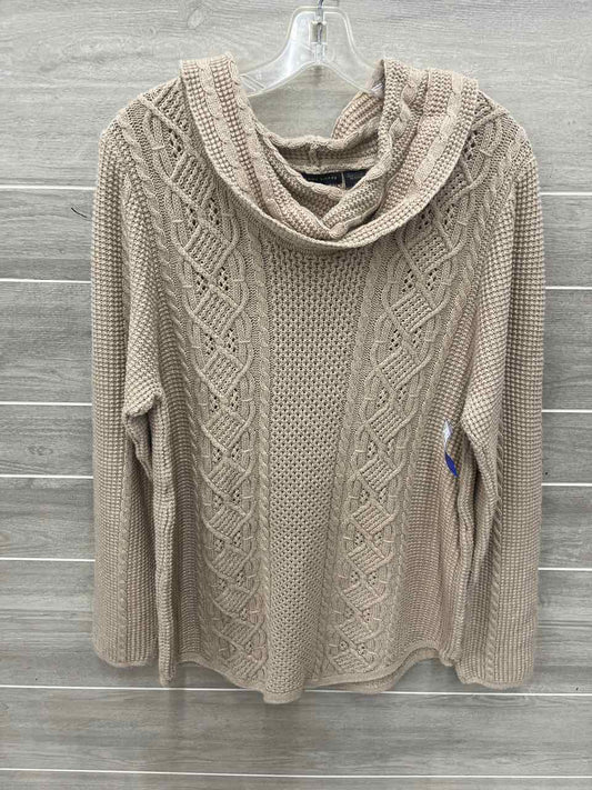 Jeanne Pierre Size XL Tan Womens Sweater