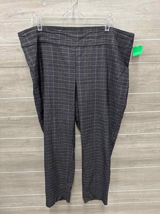 Tribal Size 20W Gray Plus Pants