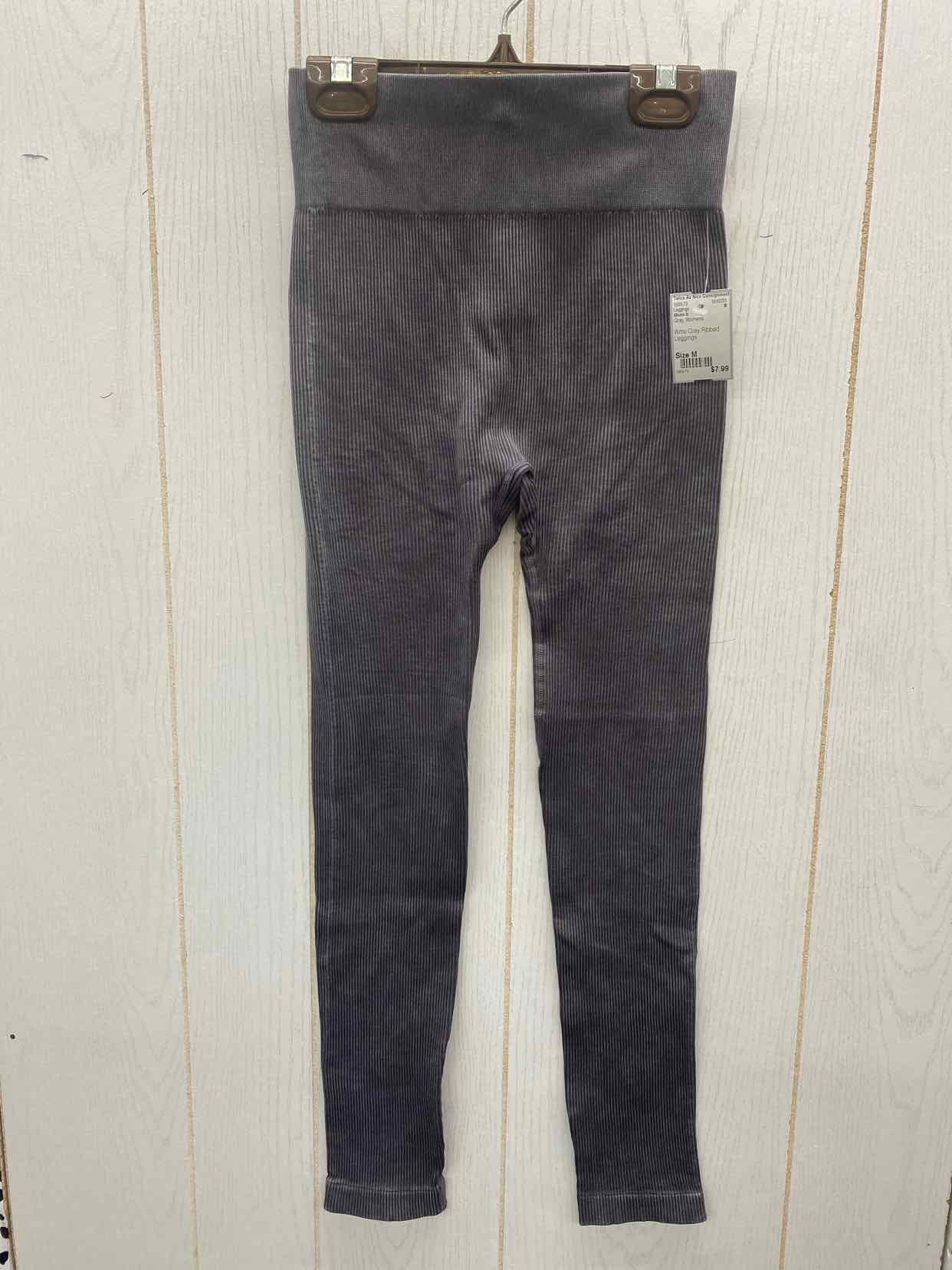 Mono b Gray Womens Size M Leggings