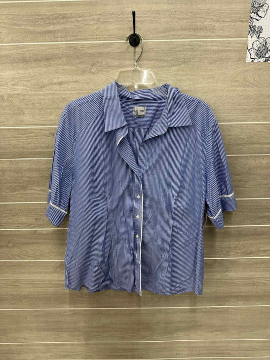 Chico's Blue Womens Women Size XL Shirt