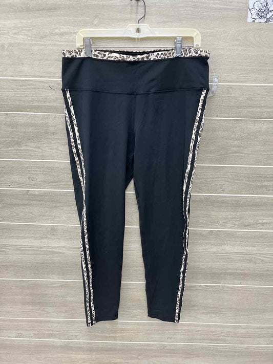Mono b Black Womens Women Size 1X Leggings
