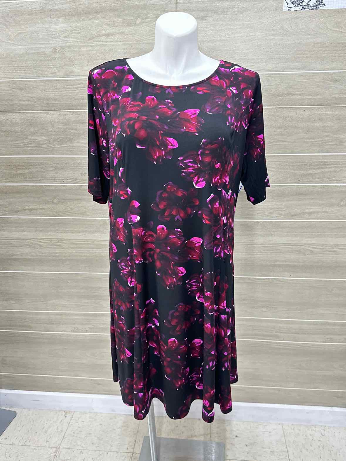 Roz & Ali Size 3X Black Plus Dress