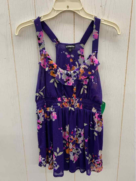 Express Purple Womens Size M Tank Top