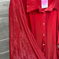 Red Womens Women Size 2X/3X Shirt