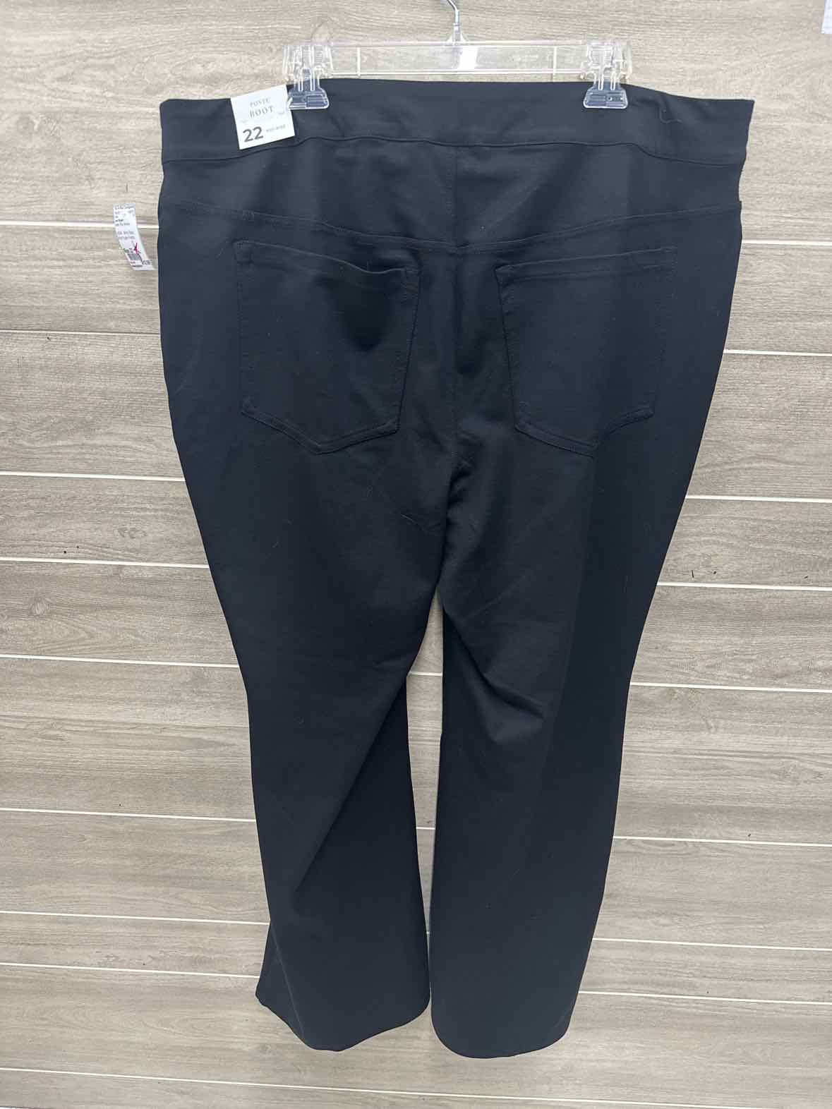 Lane Bryant Size 22 Black Plus Pants