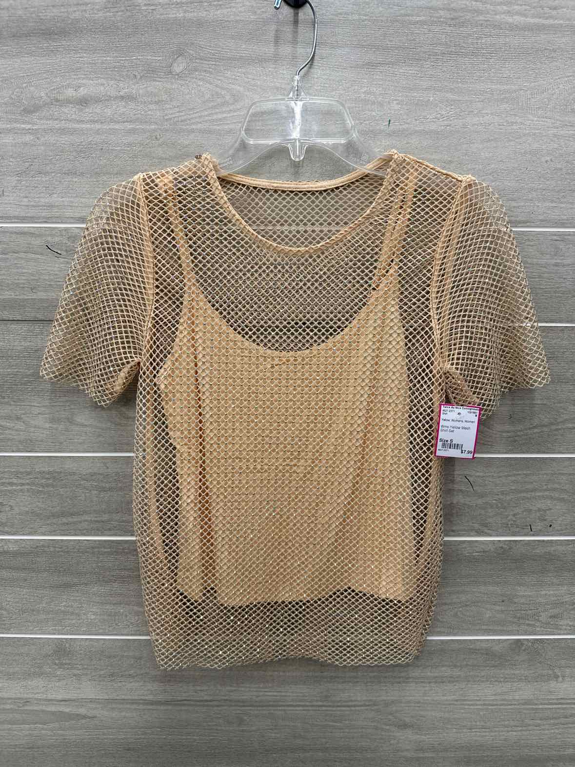 Size S Yellow Womens Shirt