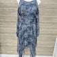 BCBG Maxazria Blue Womens Size 10 Dress