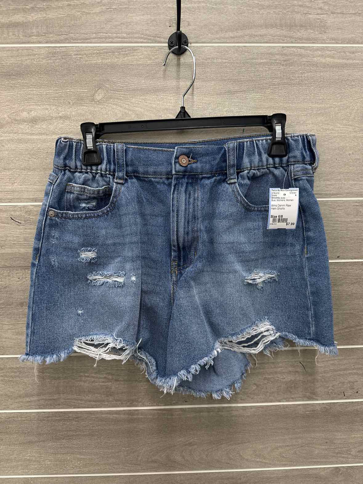 Sincerely Jules Size 6/8 Blue Womens Shorts