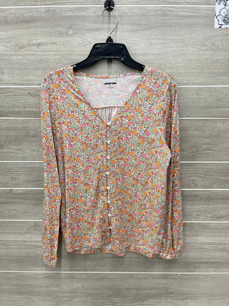 Lands End Size S Pink Womens Shirt