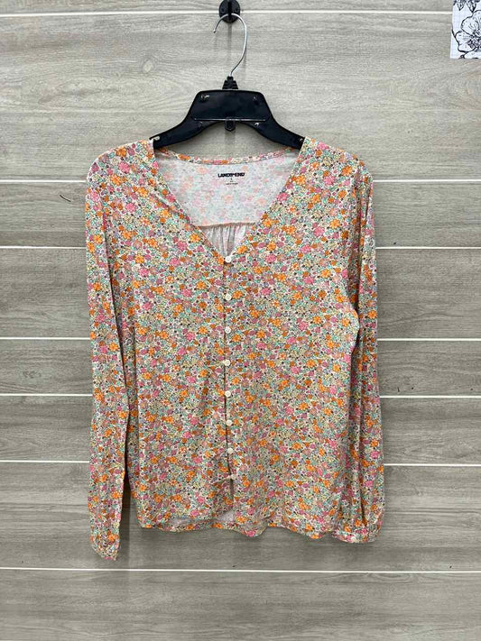 Lands End Size S Pink Womens Shirt