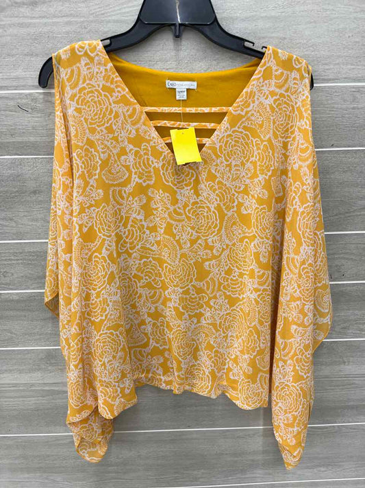 CATO Yellow Womens Size 16W Shirt
