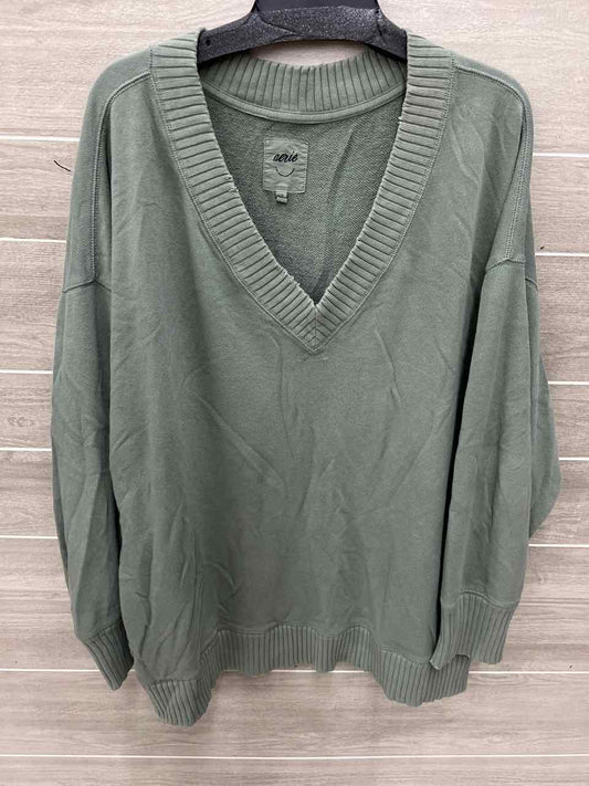 AERIE Green Womens Women Size L/XL Sweatshirt