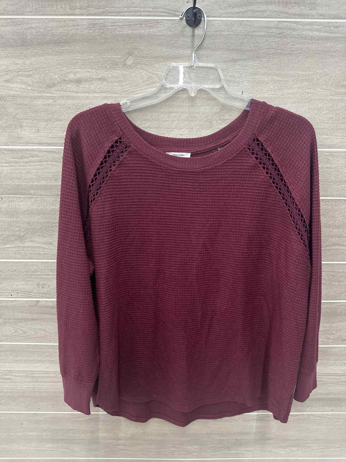 Maurices Size 2X Burgundy Plus Shirt