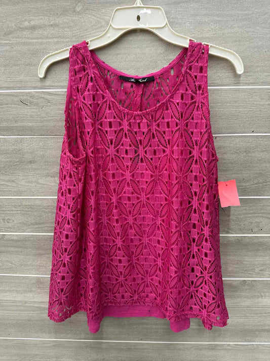 Pink Womens Women Size L Tank Top